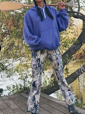 Free People Movement Cascade Floral Flare Cargo Pants Size XS
